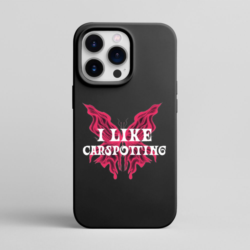 Etui na telefon wzór różowy motyl